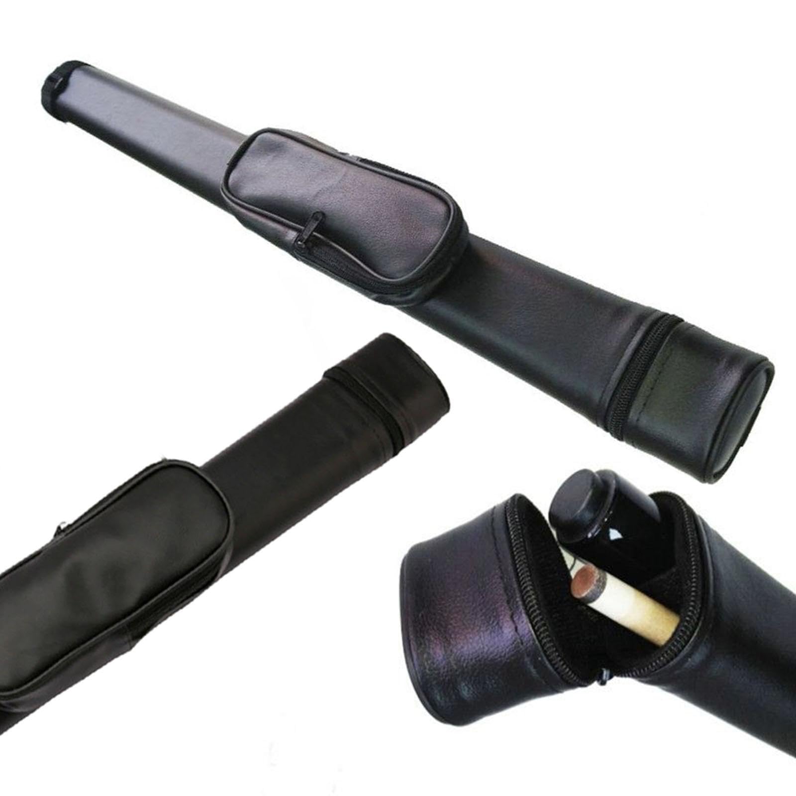 Fenteer Estuche para Taco de Billar de 1/2 Pulgada, Regalo para entusiastas de Billar, Interior Suave e Impermeable, Estuche de Transporte para caña