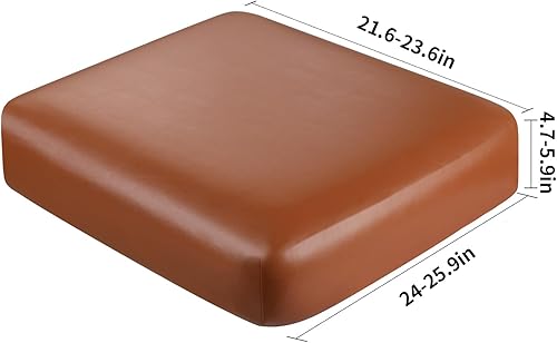 Miniatura 7 de Funda de cuero sintético para sofá, funda elástica impermeable para asiento de sofá, fundas de sofá de piel sintética, repuesto de sillaprotector de
