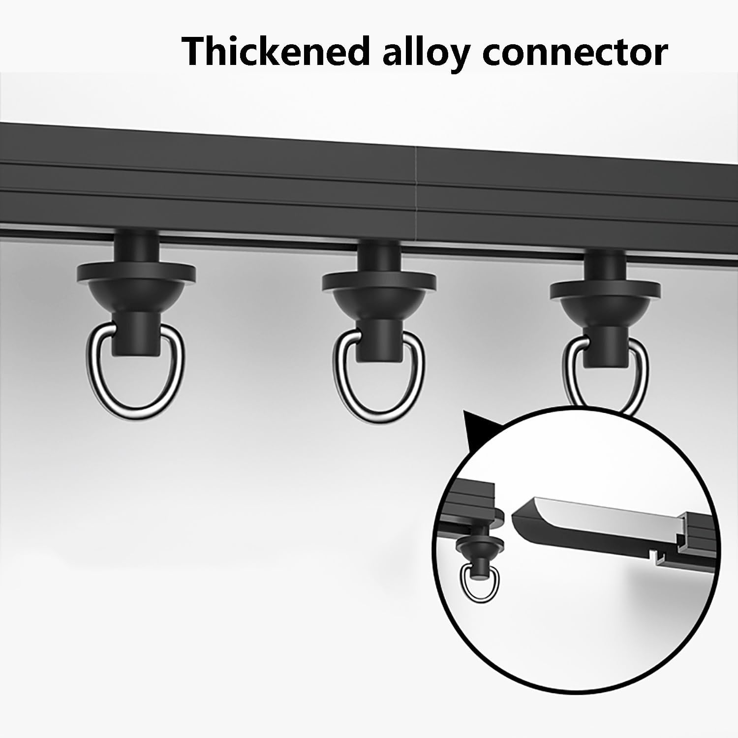 Binario per tenda da doccia in alluminio, curva ad angolo a 90°, set di guide per montaggio a soffitto, asta regolabile da 70 a 600 cm, asta per doccia per divisorio per camper/camper L/U S Bay