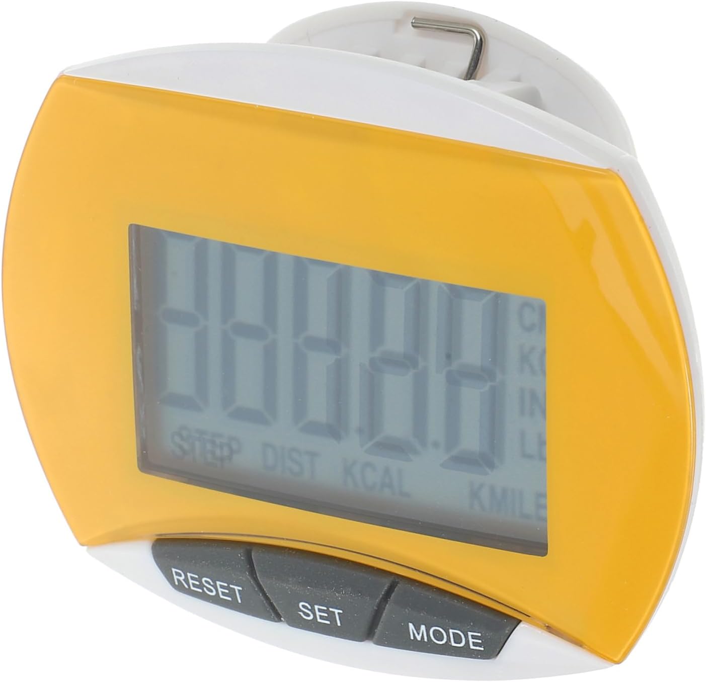 BESPORTBLE Digital LCD Pedometer with Large Screen Multi Function Step Counter Calorie Measurement for Outdoor Sports Fitness Gift Portable and Easy to Use for Men Women Random Color
