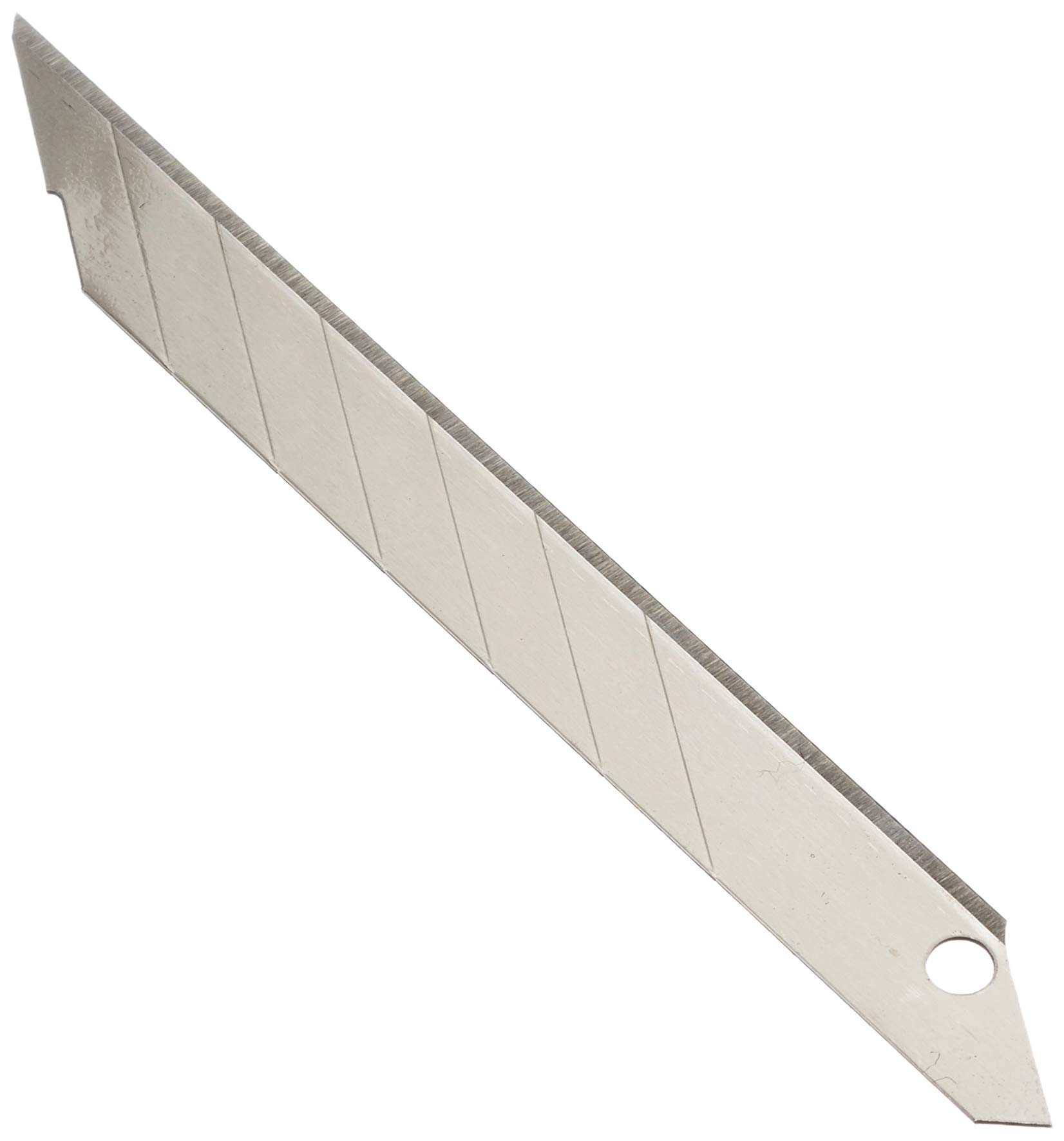OLFA SAB-10 - Pack de 10 cuchillas troceables 9 mm ángulo de corte 30º plateadas
