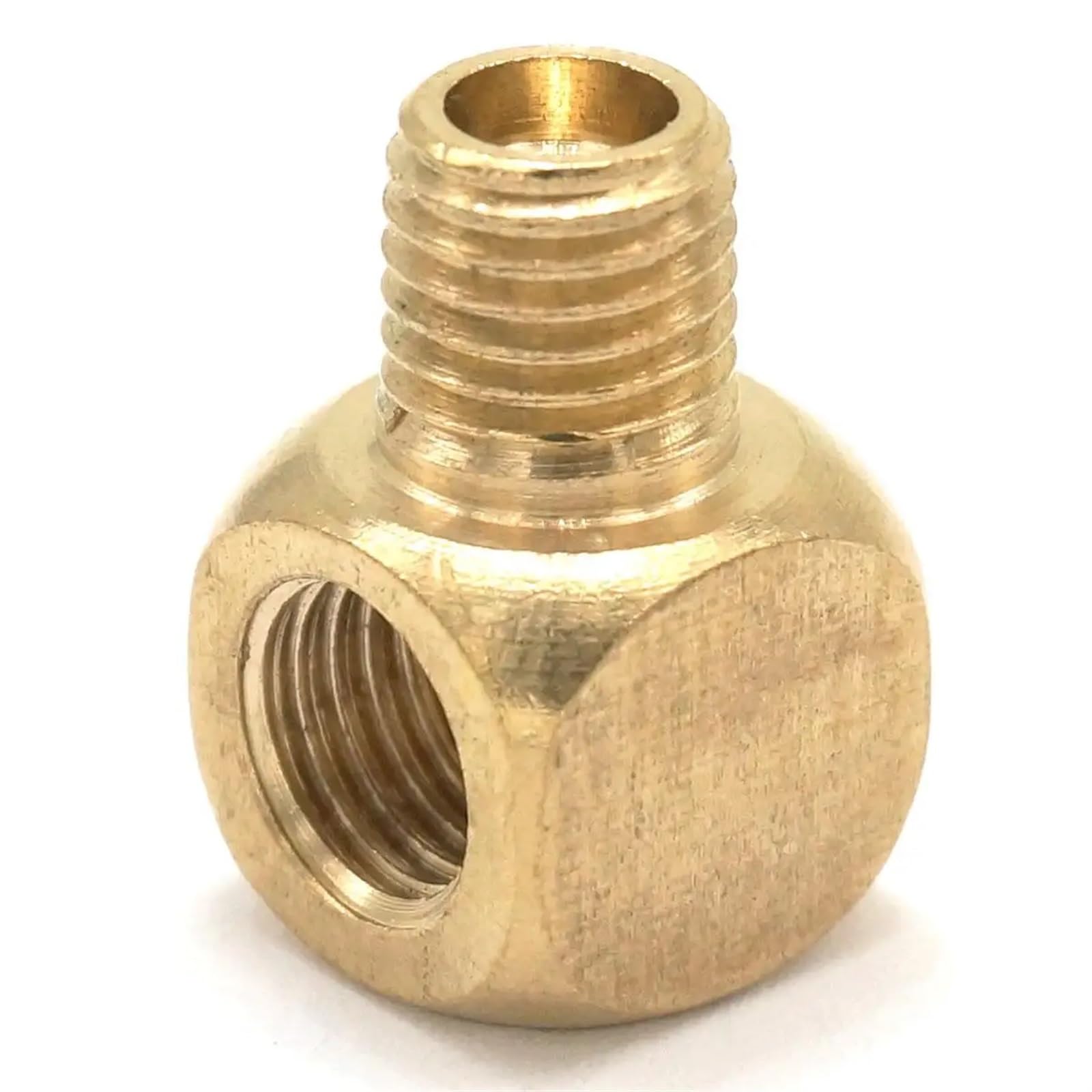 Accesorio de tubería de codo, Accesorio de tubería de codo de 90 grados Subterráneo 90 grados 5 piezas Rosca BSPP Codo macho-hembra Accesorio de tubería de aceite de latón for bloque colector Accesori