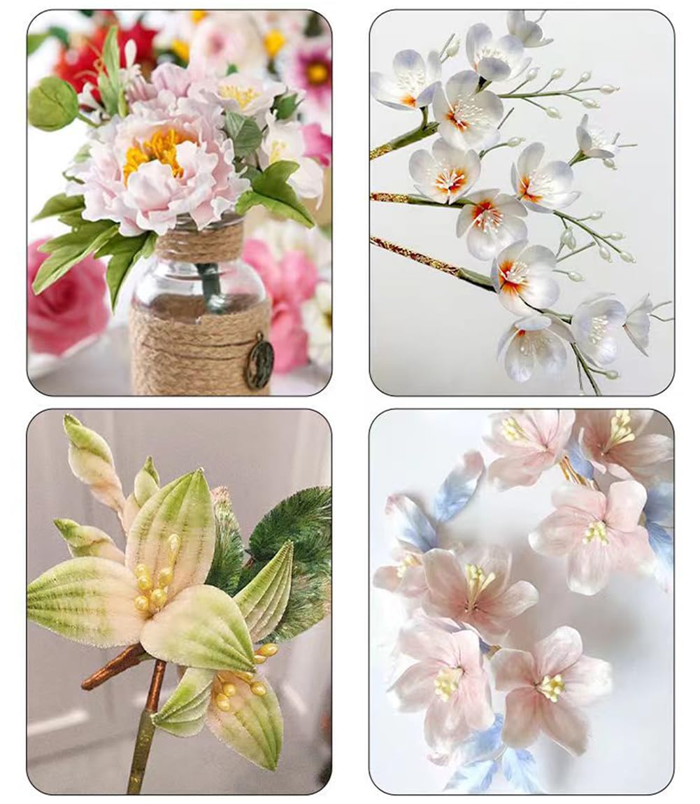 1400 Stück Pfeifenreiniger Blumen - Für Bastelprojekte