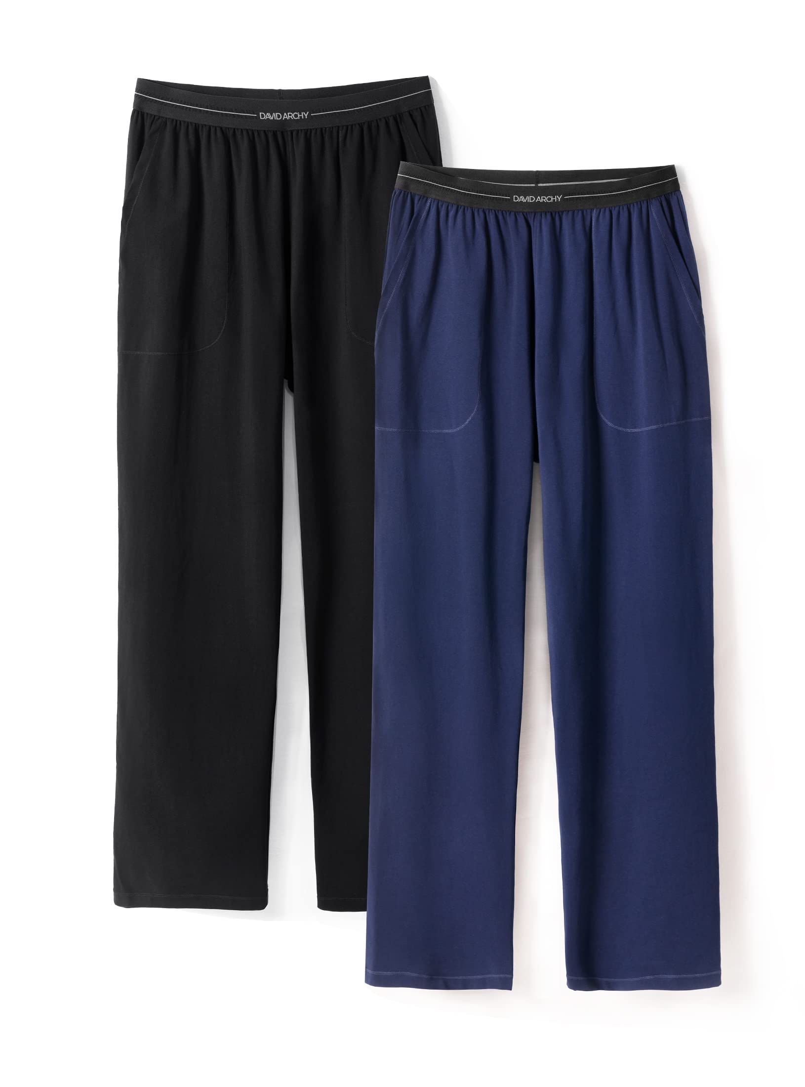 Snapklik.com : DAVID ARCHY Mens Flannel Pajama Pants Soft Cotton Sleep ...