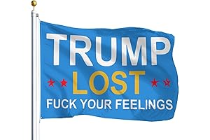 ZOOBO Trump Lost Fuck Your Feelings Flag 3x5 Ft Outdoor Tapestry For...
