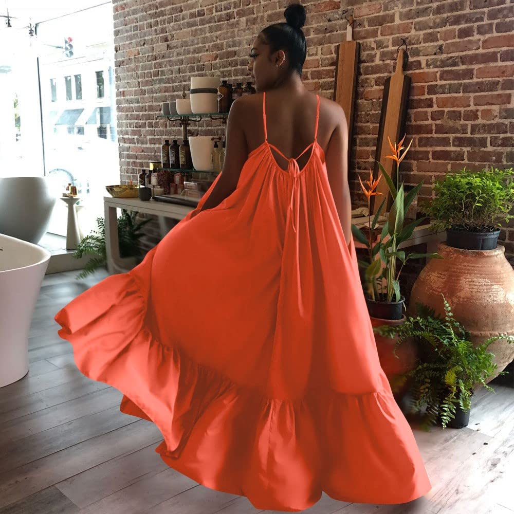 PowerFul-LOT Dresses Party Layered Dress Maxi Backless Beach Wedding Plain  Dresses A Line Formal Special Dress Wedding Guest Designer Gown Hi Low Formal  Dresses Event Backless Maxi Dress Size 18 : Amazon.co.uk: