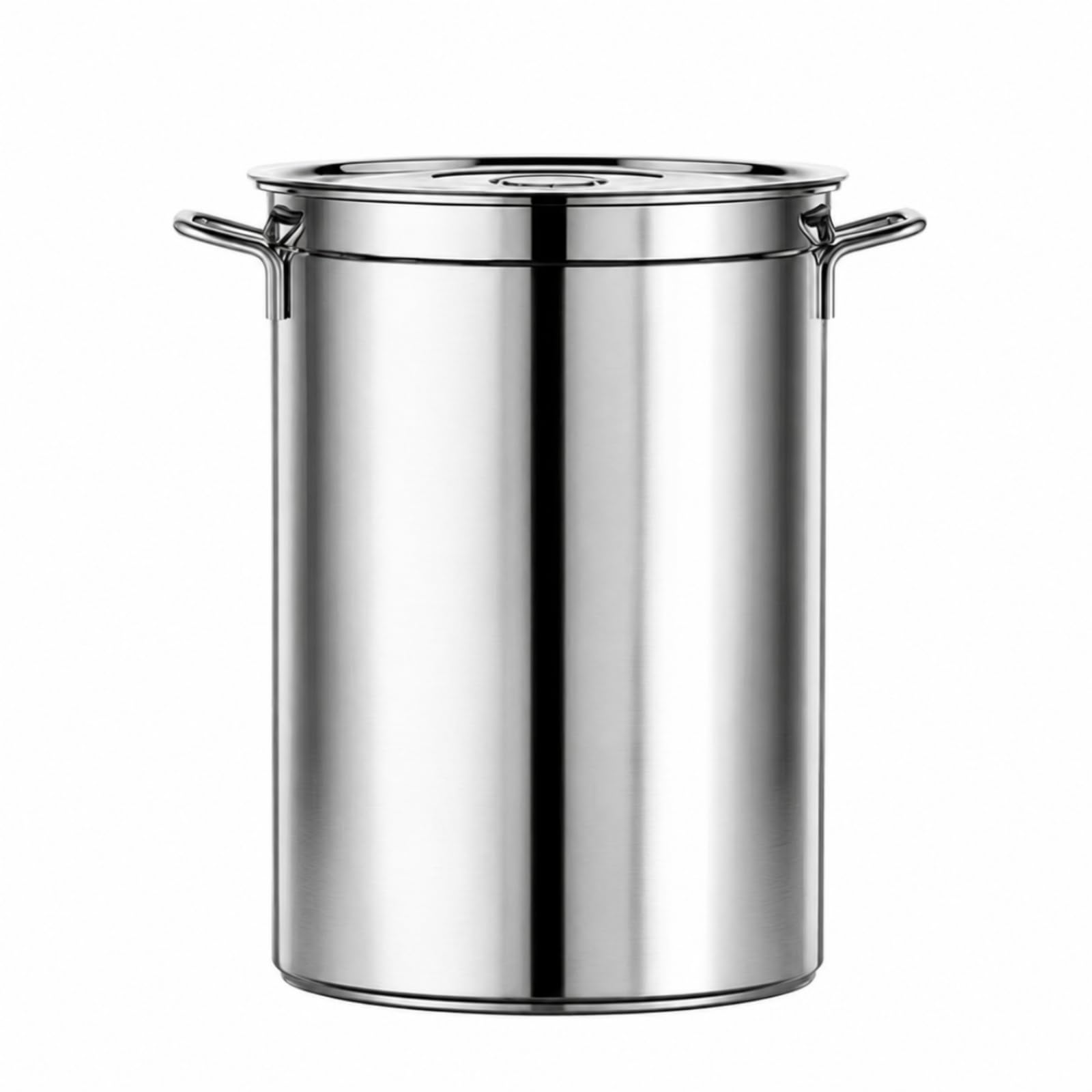 Olla Acero Inoxidable con Tapa Versátil Olla con Marcas Internas Cómoda Cazuela para Cocineros, Comedores, Cocina Comercial, 40 60 Cm