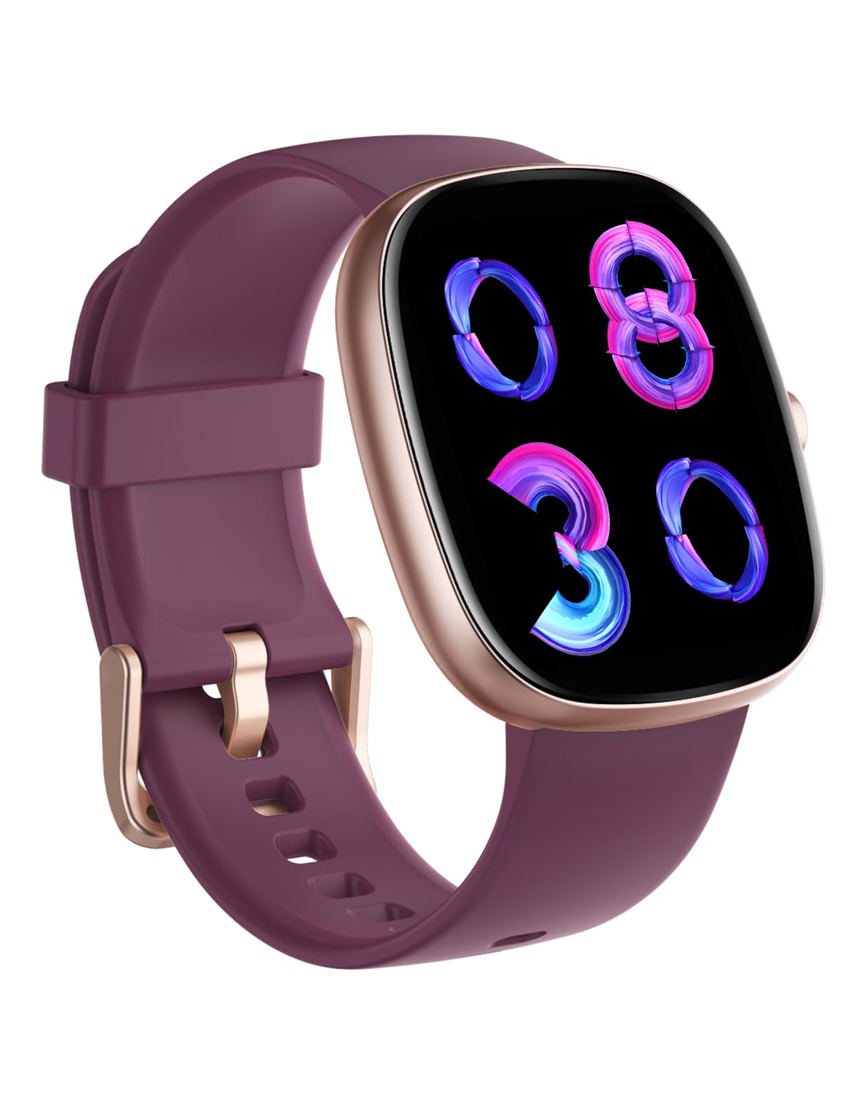 Reloj Inteligente Mujer con Bluetooth 5.4,Smartwatch 1.85" AMOLED para Android iOS, Podómetro con 113+ Deportes y 5ATM Impermeable, Pulsera Fitness con Monitor de Sueño/SpO2 (púrpura)
