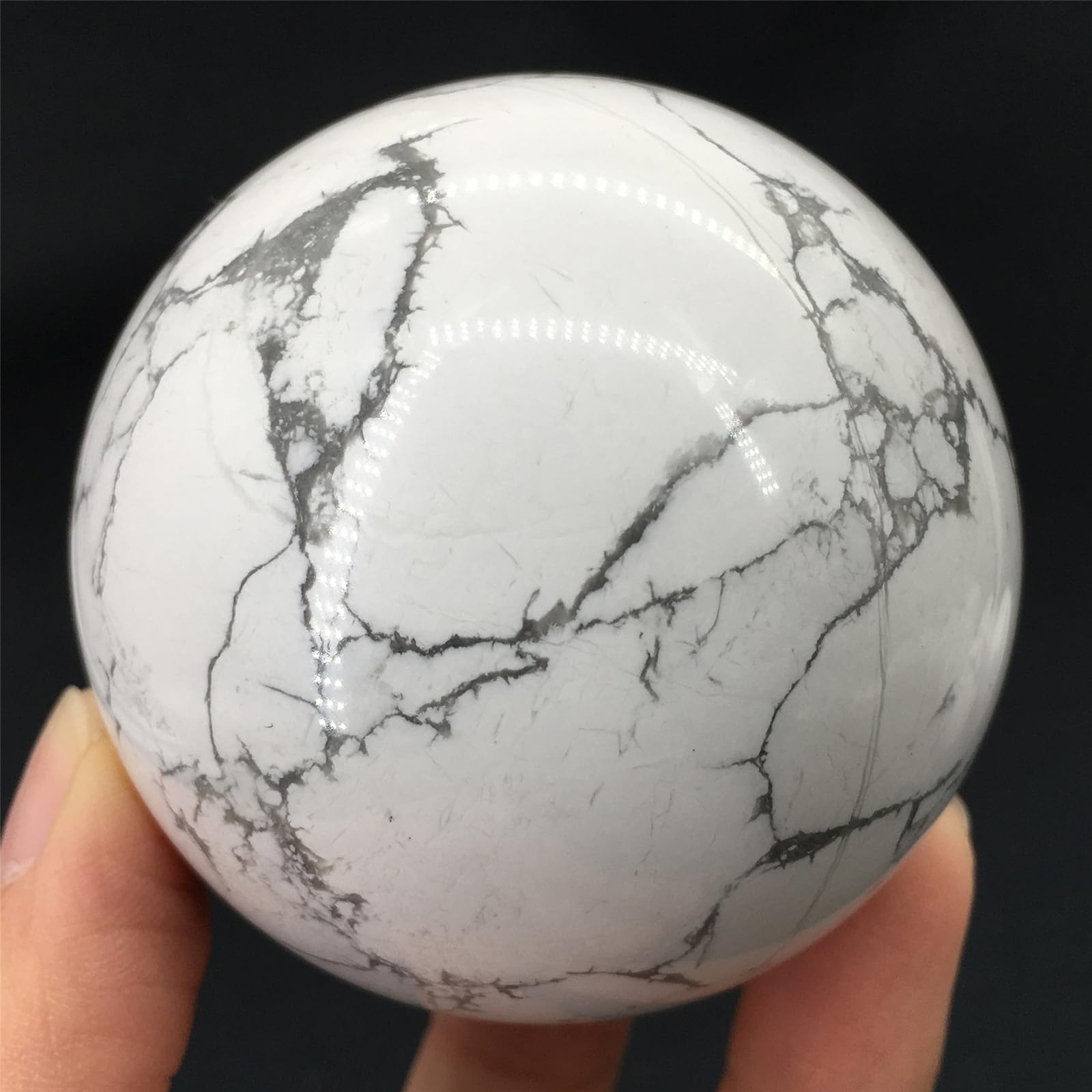 BHBHCPZGR White Crystal Sphere Ball Set, Polished Gemstone Balls for Decoration Fengshui