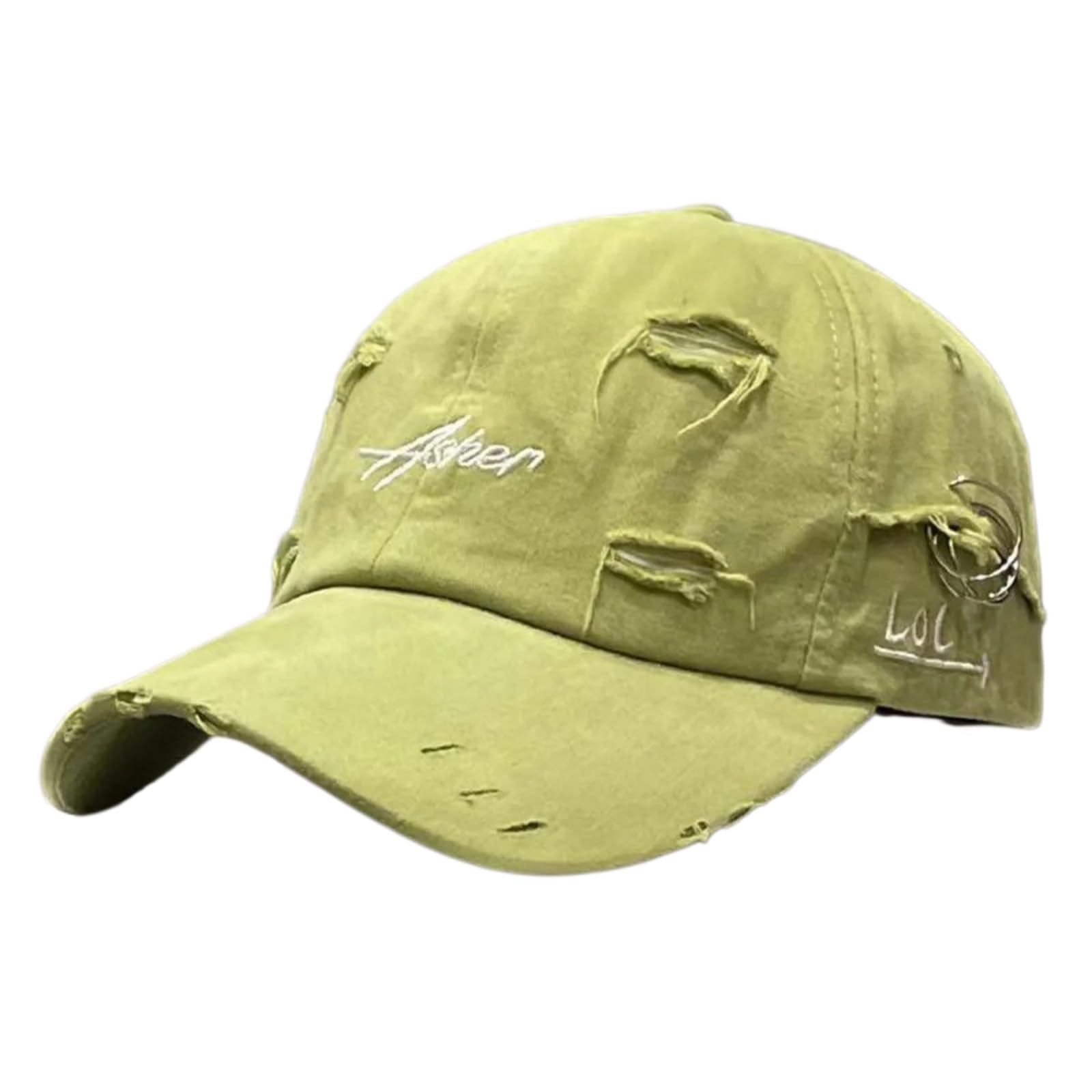 Gorra de béisbol con protección solar transpirable y visera con anillo de hierro