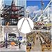 Happybuy 5Ft Chain Sling 5/16 Inch X 5 Ft Engine Lift Chain G80 Alloy Steel Engine Chain Hoist Lifts 3 Ton with 4 Leg Grab Hooks