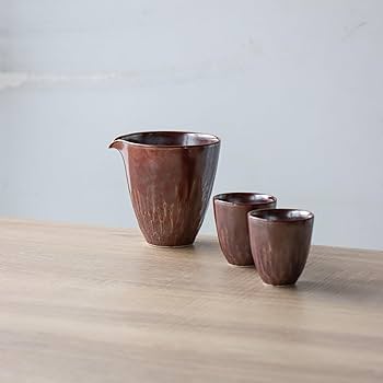 有田焼 - 有田焼き　徳利 4本 Amazon | 有田焼 片口徳利 2合 鉄赤 花彫 おしゃれ 贈り物