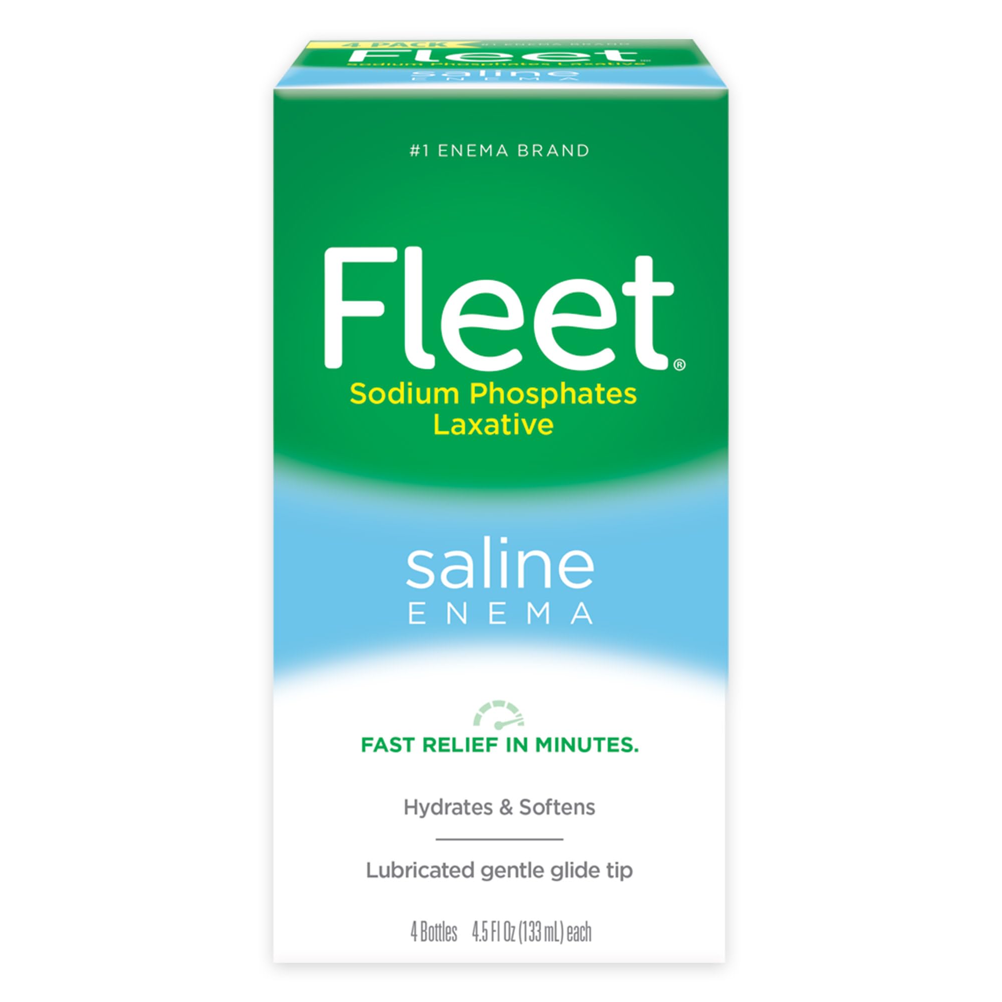 Fleet Enema Saline, Laxative for Constipation Relief, 4 Bottles, 4.5oz each — Amazon image 10