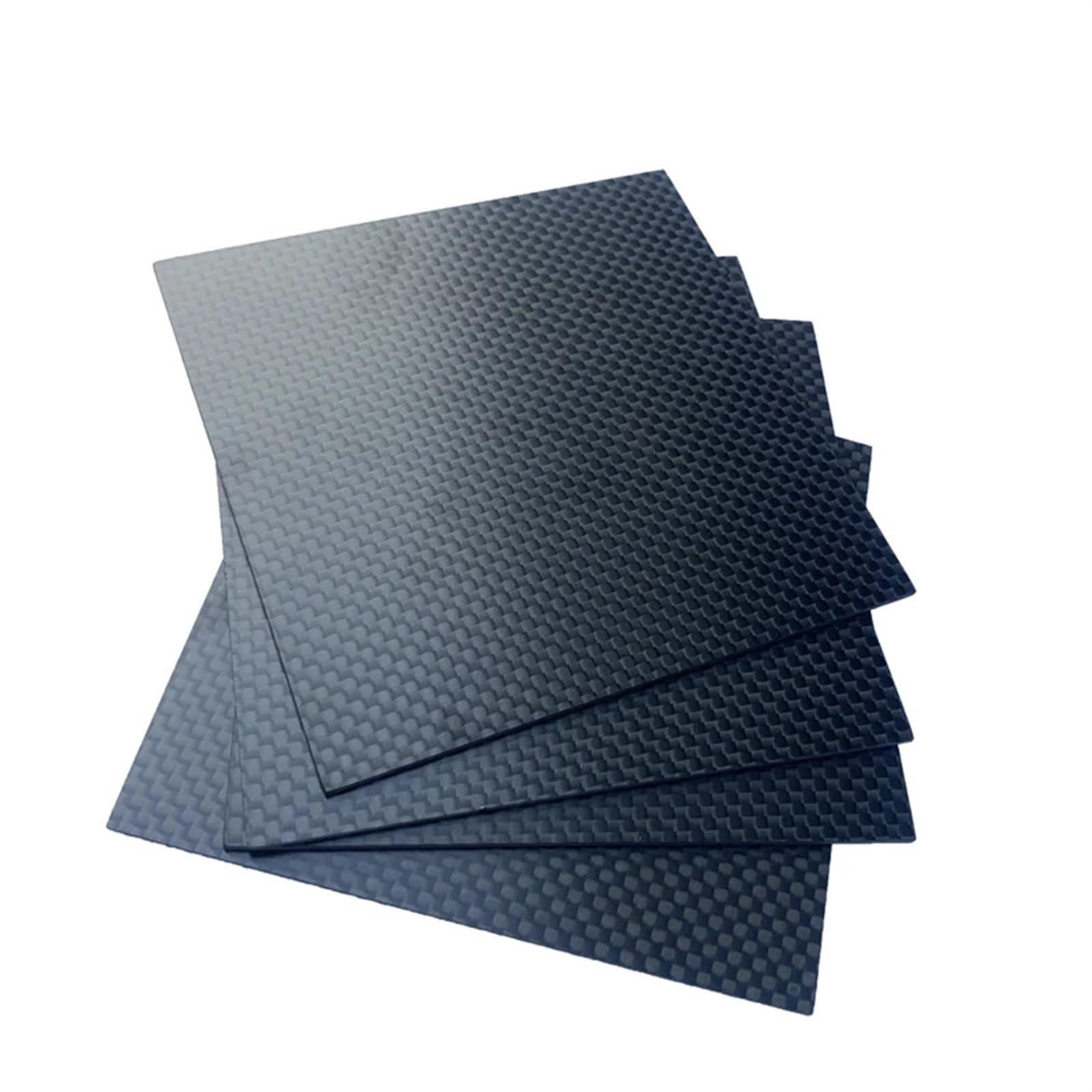 240 x 385 mm 3K-Kohlefaserplatte, 0,5–5 mm dicke Kohlefaserplatte, 1 Stück(3mm Twill Matte)