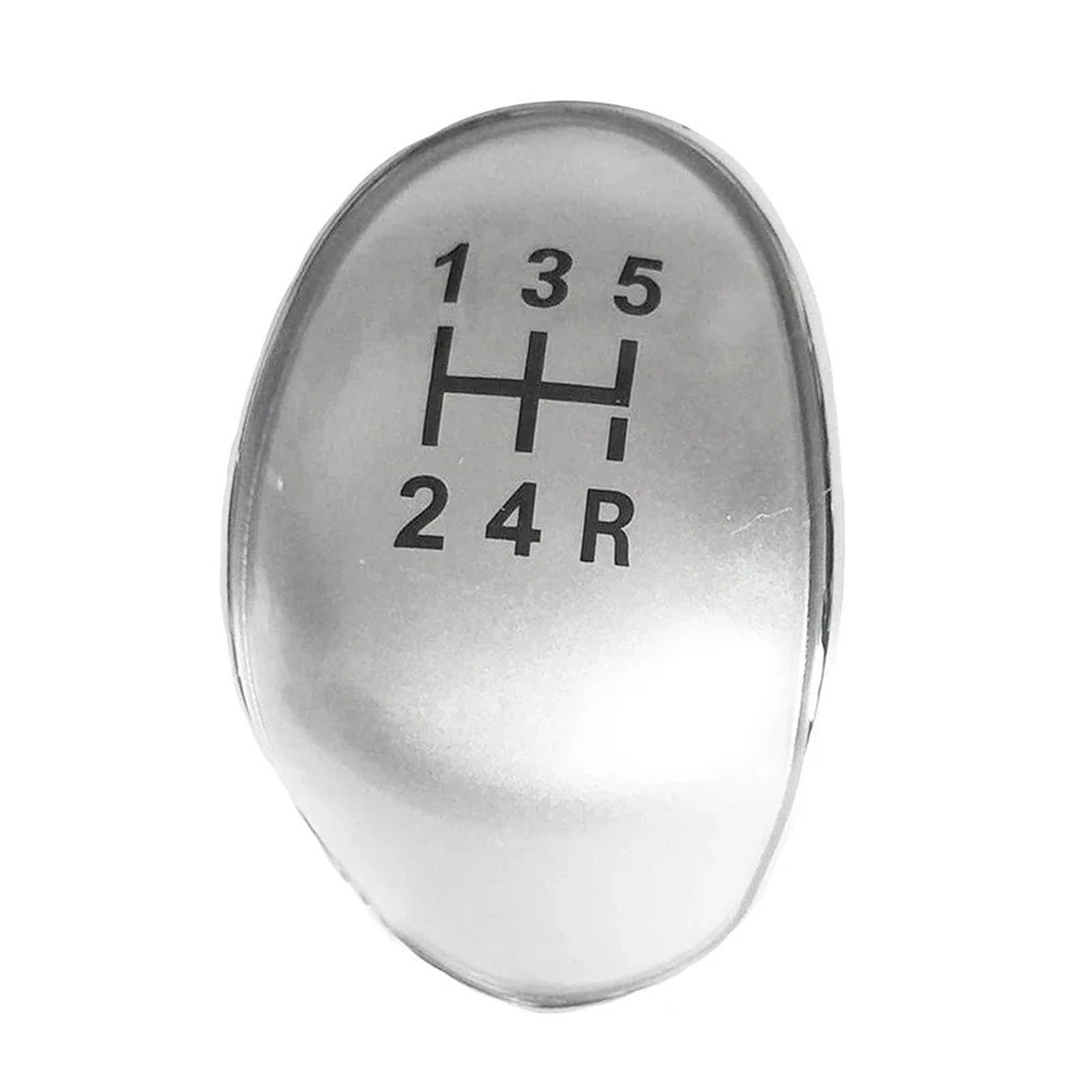 tusgt Knob Manual for Focus MK2 MK3 for Fiesta MK7 Car Gear Shift Knob Cap Cover Emblem 5/6Speed(5 Speed Silver)