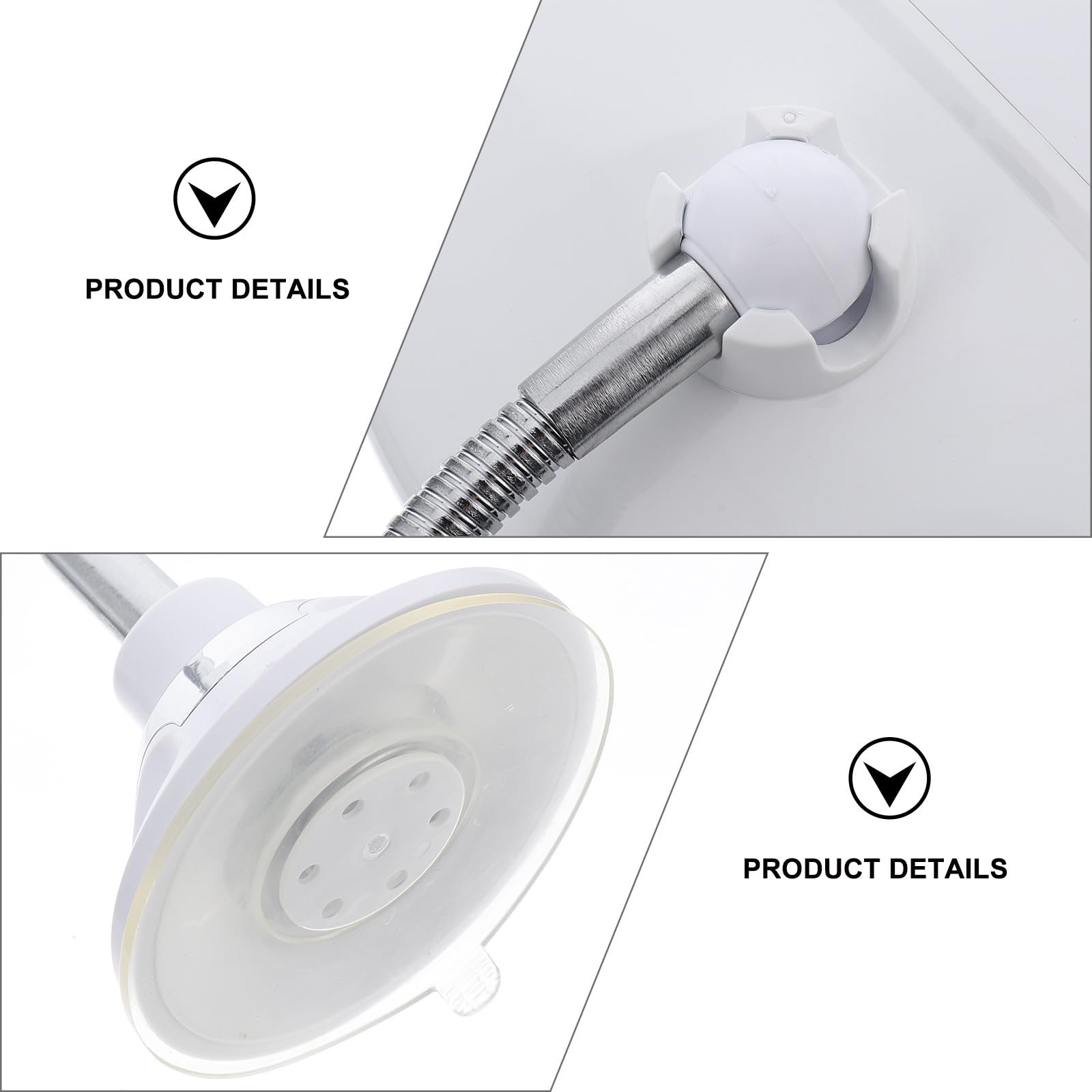 Espejo de Maquillaje LED con Aumento 10x, Ventosa Potente y Rotación 360°, Espejo Giratorio Compacto para Baño, Tocador y Viajes, Luz Integrada para Cuidado Facial