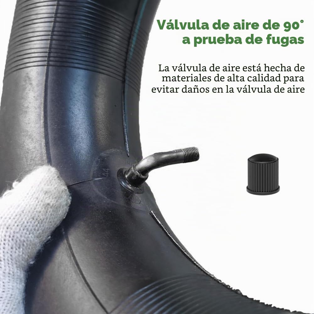 mizikuu 2 Piezas Cámaras de Aire Ruedas Pequeñas, 4.80/4.00-8 Tubo Interior para Llantas con Válvula Rueda Neumática Tubo Interior para Carretillas, Mini Bicicleta, Césped Jardín Equipo