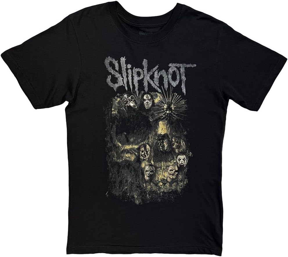 Amazon | Slipknot メンズ スカル グループ Tシャツ ブラック