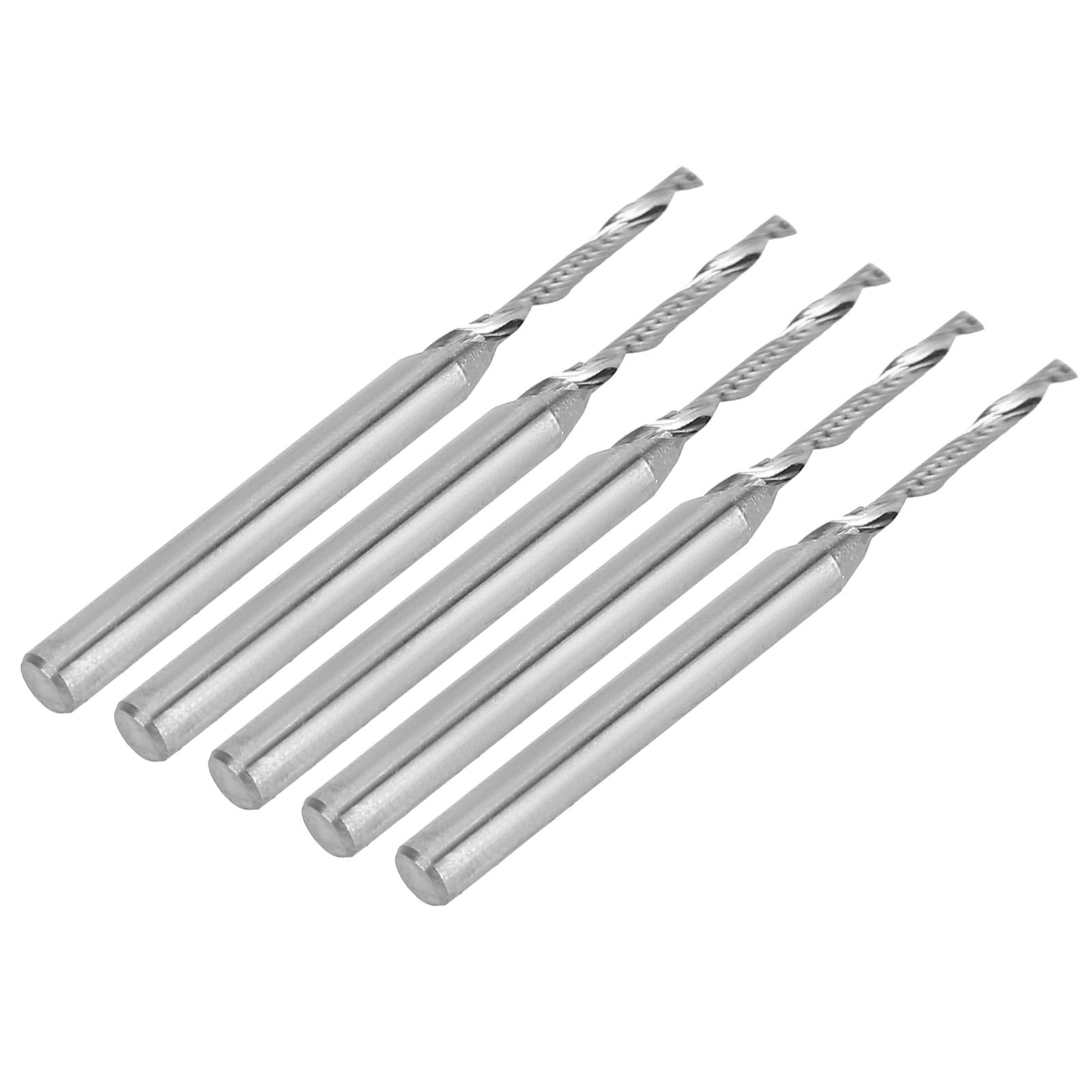 Frez trzpieniowy CNC Frez 5 szt. Ostrze spiralne ze stali wolframowej Precyzyjne narzędzie tnące do grawerki CNC Długość ostrza 12 mm Długość całkowita 39 mm