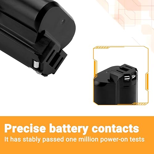 Miniatura 4 de Shentec Batería de 12 V compatible con Dremel B812-02 B812-03, funciona con herramientas eléctricas oscilantes rotativas Dremel 8200 8220 8300 12 V,