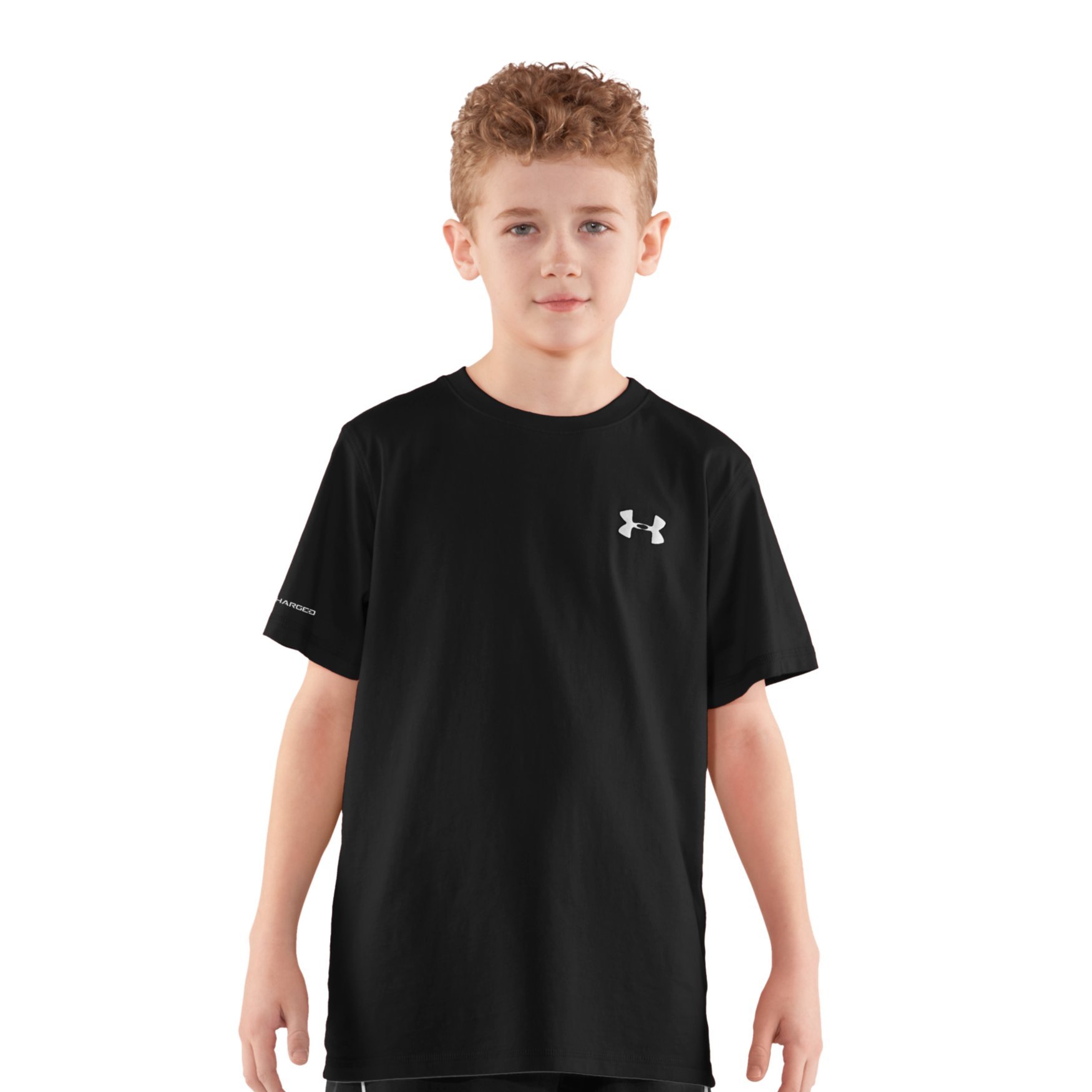 Under Armour Boys' UA Charged Cotton Short Sleeve T-Shirt