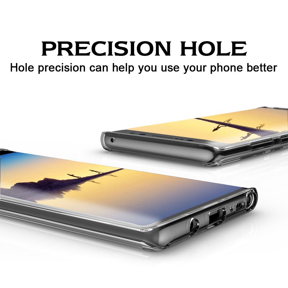 Infreecs Samsung Galaxy Note 8 Case, Galaxy Note8 Bumper Case Cover Soft Gel Silicone TPU shockproof Anti-Scratch cover Phone Case for Galaxy Note8 - Transparent