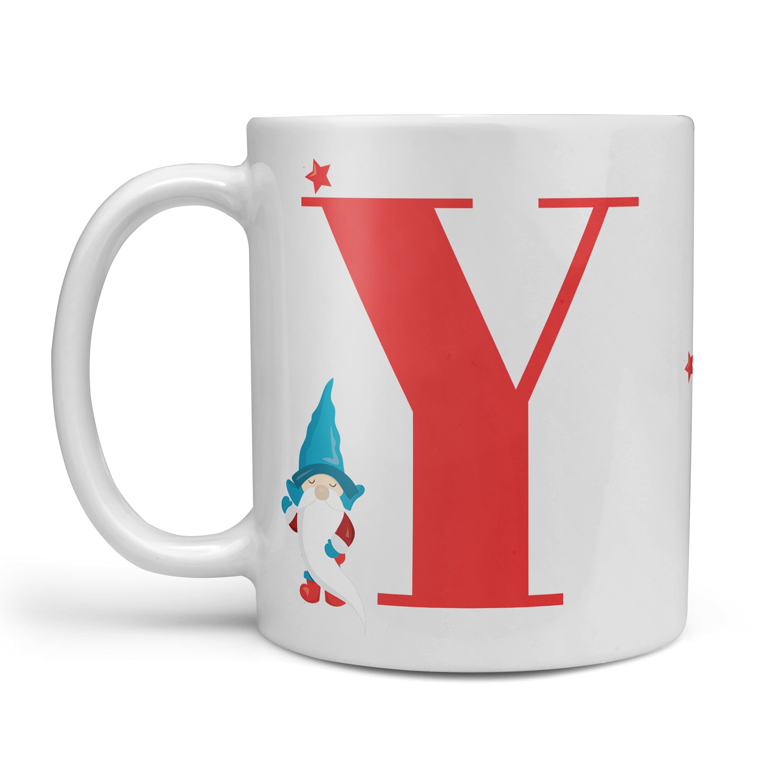 Any Letter Christmas initial Mug - Christmas Eve Box Filler Name Xmas Mug Eve box fillers for kids Christmas Mug (Letter Y)