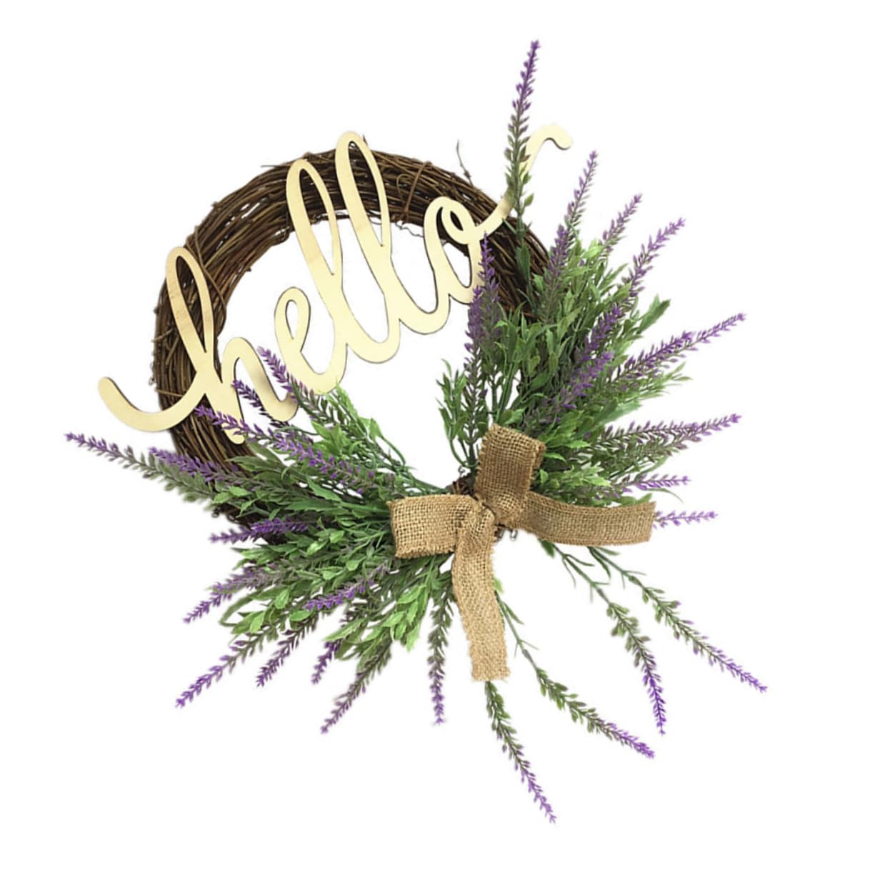 Guirnalda de Lavanda Simulada de 35, 5cm, Plástico, 1 Pieza