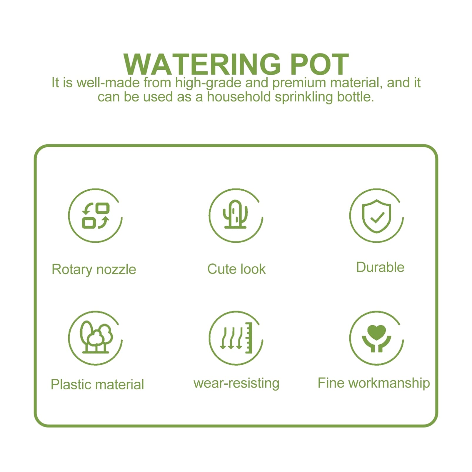 Konewka, Plant Mister Water butelka ze spryskiwaczem do roślin, doniczka do podlewania roślin, konewka ogrodowa, butelka ze spryskiwaczem: wielokrotnego napełniania(Greenx3pcs)