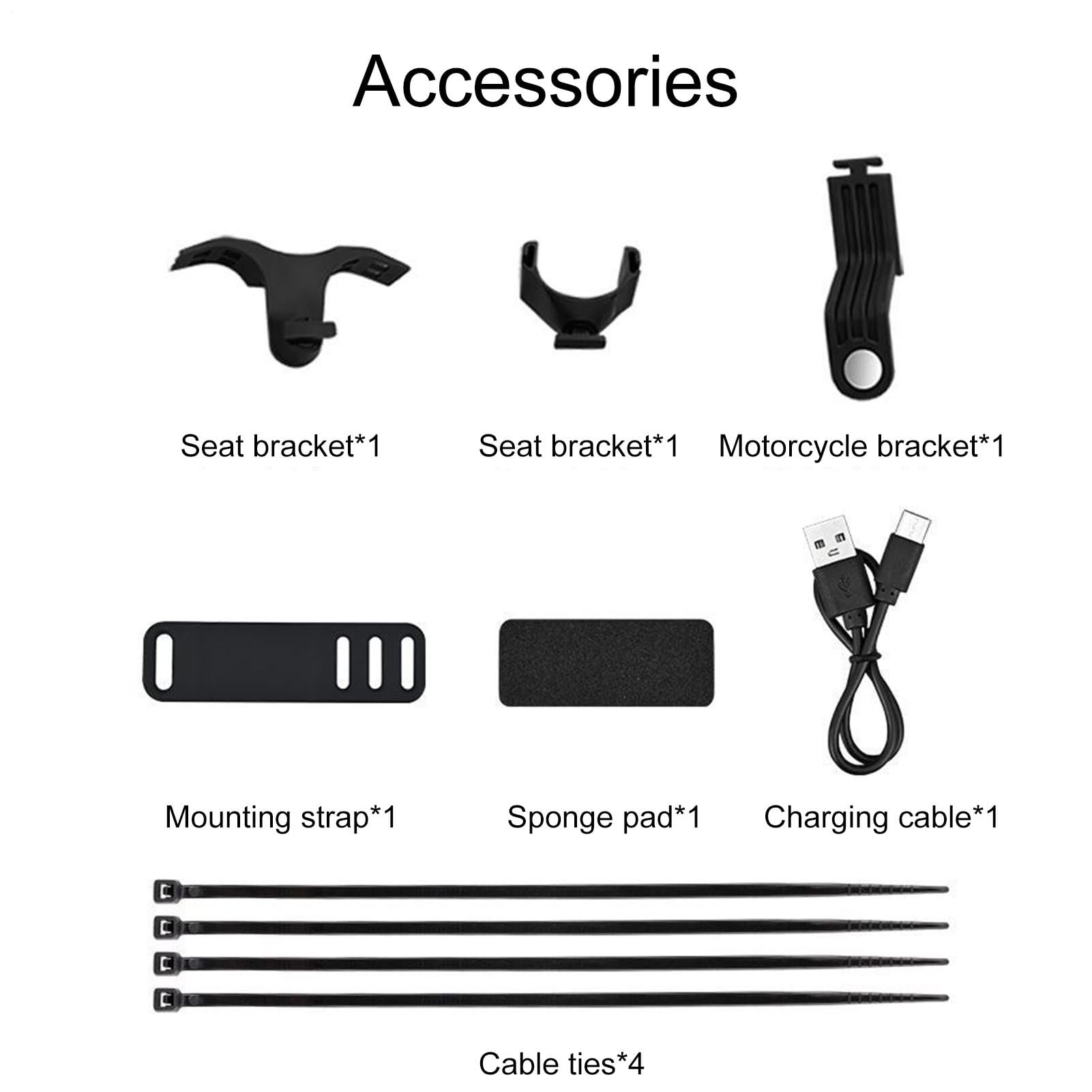 Luz trasera para bicicleta, luces LED recargables para bicicleta, lámpara impermeable brillante para montar en scooter, viajes, ciclismo, mujeres, niños y hombres