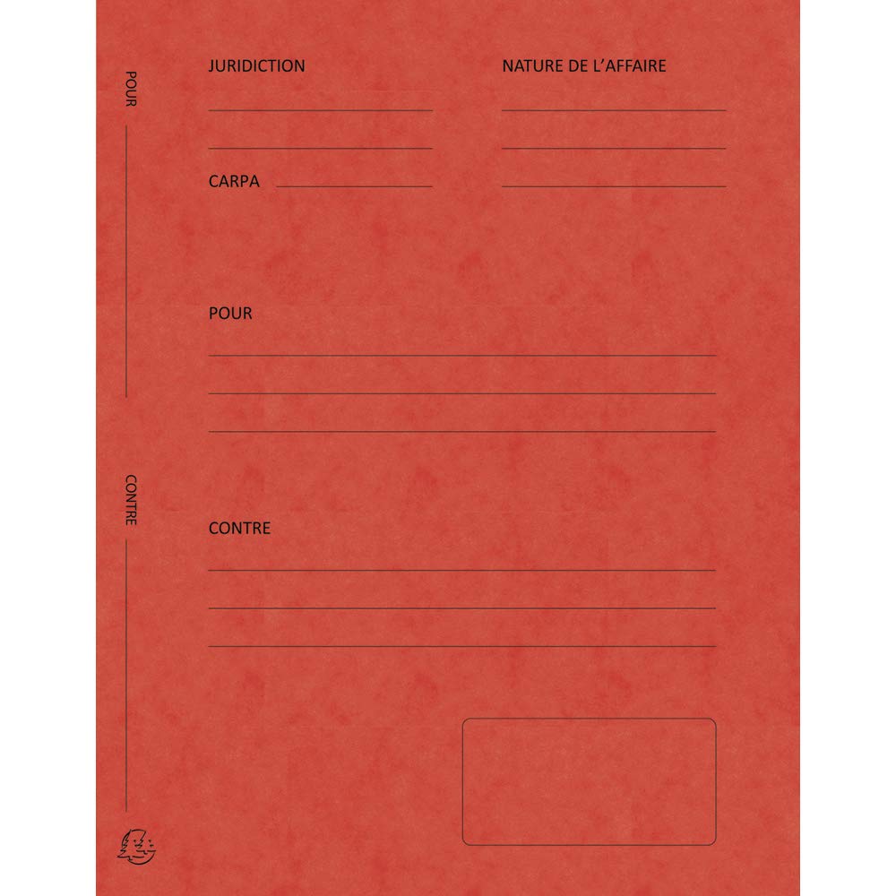 Exacompta 220105E Cartelle Legali, 25x32 cm, Rosso