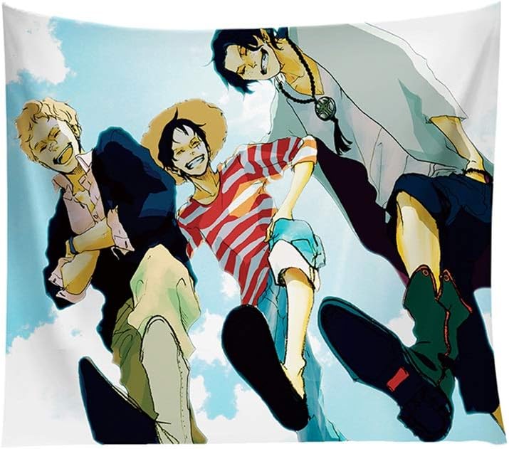 ZDNALS One Piece Tapestry Anime Character Wall Hanging Background Cloth Bedroom Living Room Decoration Tapestry - Multiple Tapestry (Pattern : B, Size : 150CM×130CM)