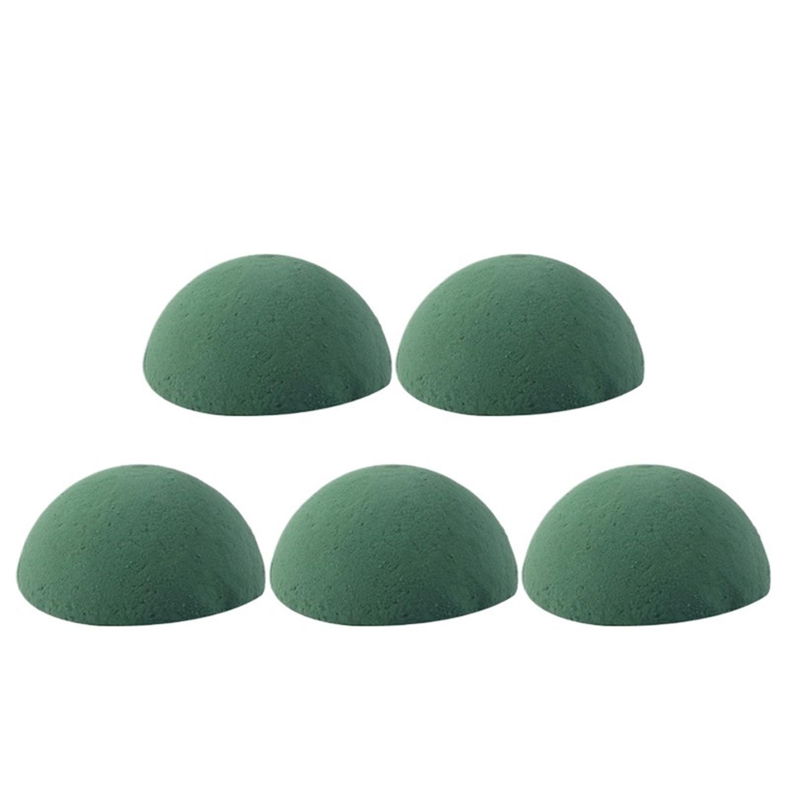 WWYYZAYC 1-10pcs Green Floral Foam Half Ball DIY Dry Artificial Flower Block For Arrangement Birthday Wedding Decoration