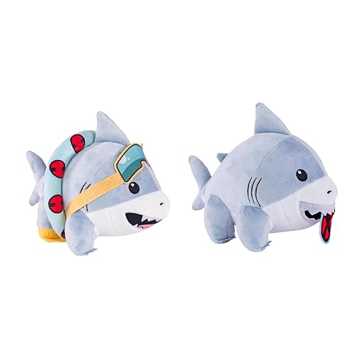Dibhhui Jeff The Land Shark Plush 9.8" Cute Shark Plushies Toy for Boys Girls Soft Stuffed Animal Pillow Doll Gifts for Fans Kids - 2pcs