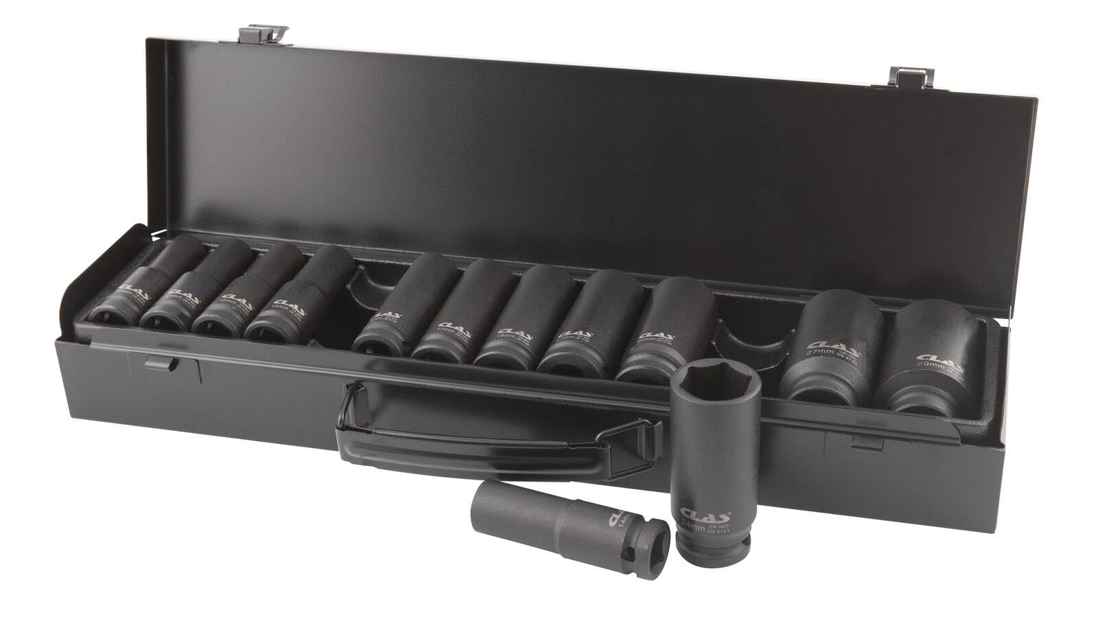 Coffret 13 douilles longues choc 6 pans 10-30mm 1/2" Cr-Mo - OS 3130 - CLAS Equipements
