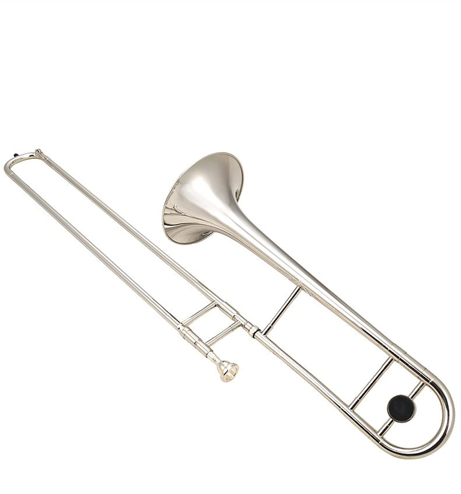 Trombón Estudiante Nuevo BB Tenor Trombone Student Tenor Trombone Silver and Gold Placking Kit trombón (Color : Gold)