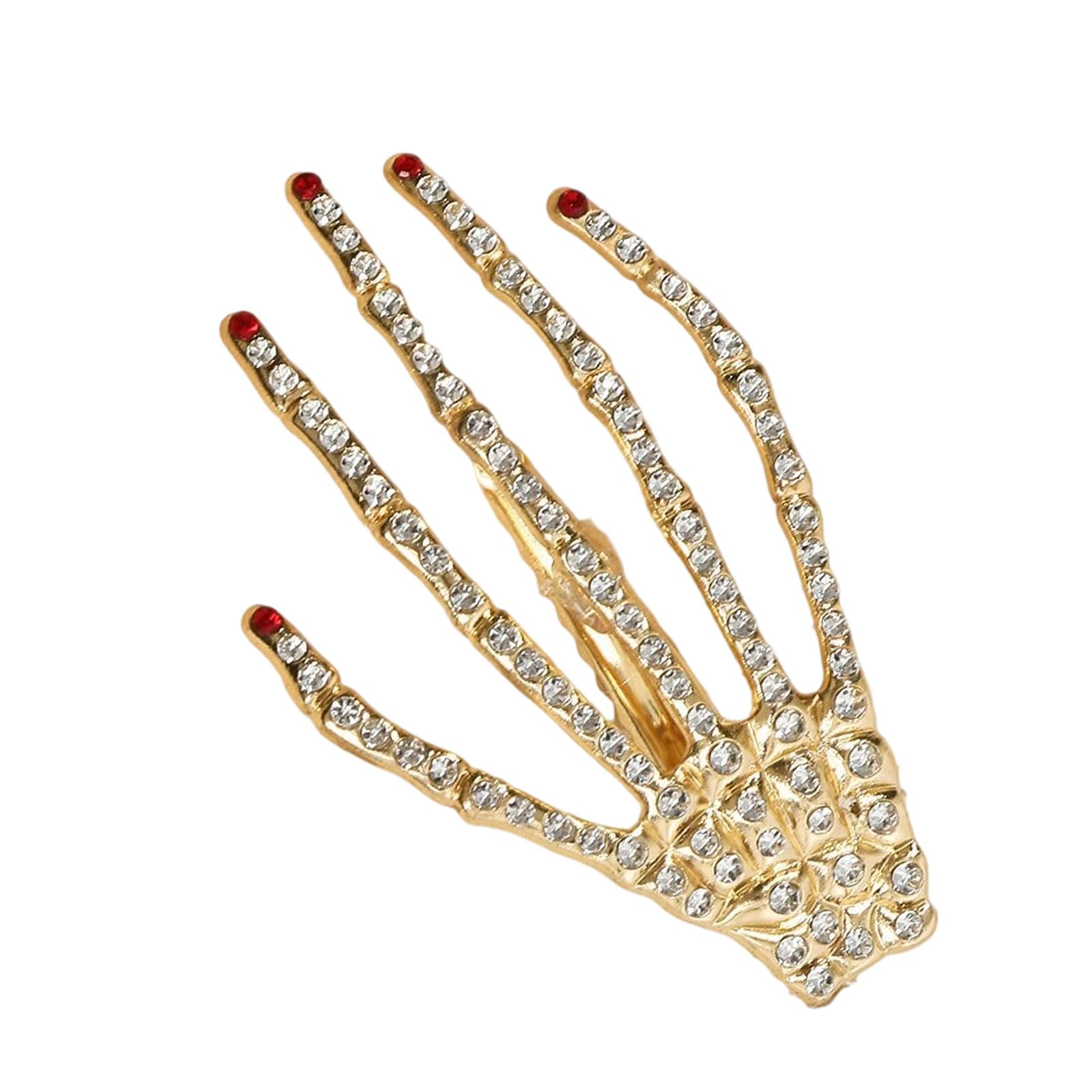 YUXITA Halloween Hair Clip With Rhinestones Bone For Women Girls Party Accessory