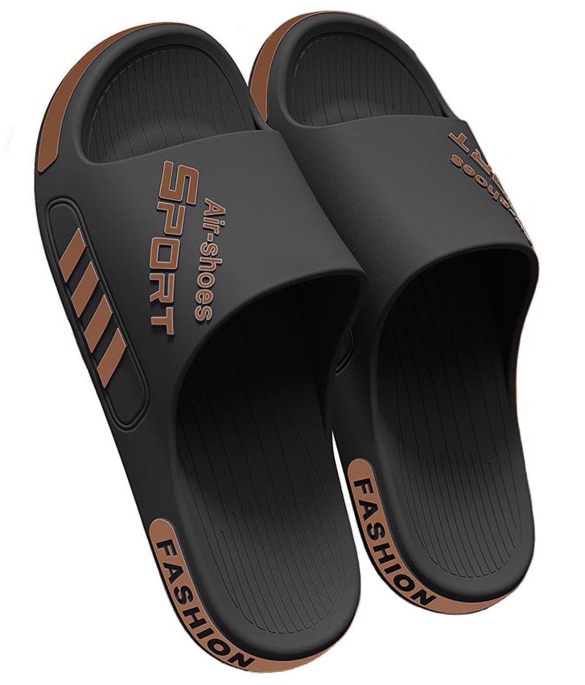 Men's Slide Sandals For Shower, Pool, Home And Everyday Casual Outdoor Use