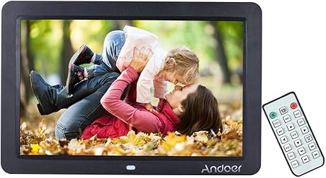 Andoer Wide Screen LED Digital-Bilderrahmen 1280 800 elektronische
Bilderrahmen mit Fernbedienung LED-Uhr-Kalender MP3 MP4 Video-Player
UnterstAtzung viel Sprachen 12 Schwarz : Digitale Bilderrahmen Andoer Wide Screen LED Digital-Bilderrahmen 1280 800 elektronische
Bilderrahmen mit Fernbedienung LED-Uhr-Kalender MP3 MP4 Video-Player
UnterstAtzung viel Sprachen 12 Schwarz : Digitale Bilderrahmen
