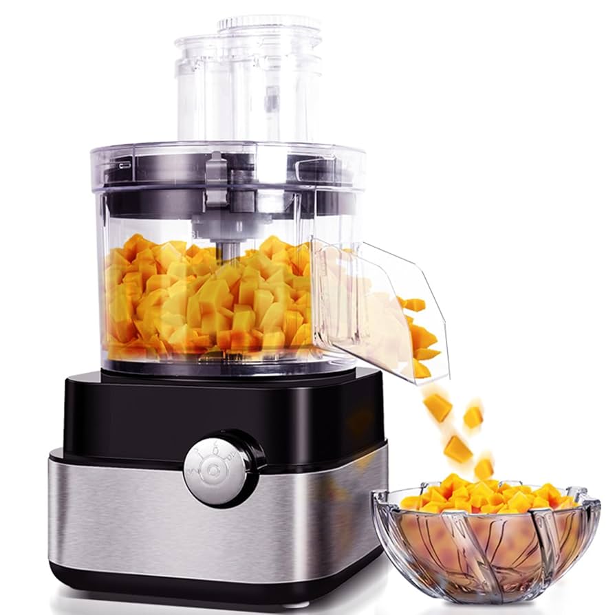 Amazon | 電動野菜フルーツダイサー、600W業務用フード