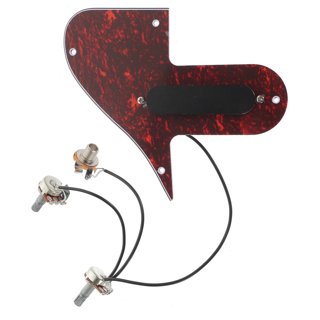 Supvox Mandolin Pickguard Assembly Mit Humbucker-pickup in Rot-tortoisenschild Pvc-schutzplatte Stil Mandolinen Schlagfest Kratzfest