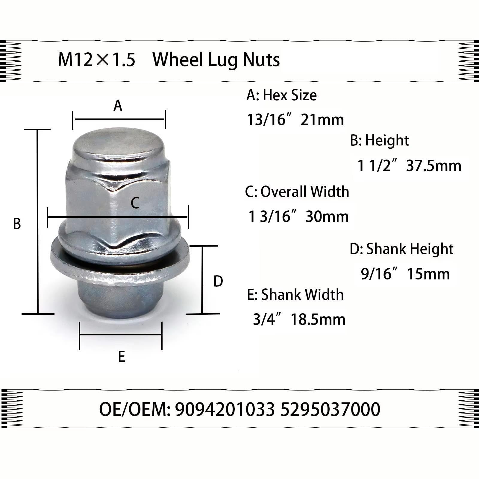 Boulons De Roue Pour Mitsubishi Pour Montero 1992-2006
