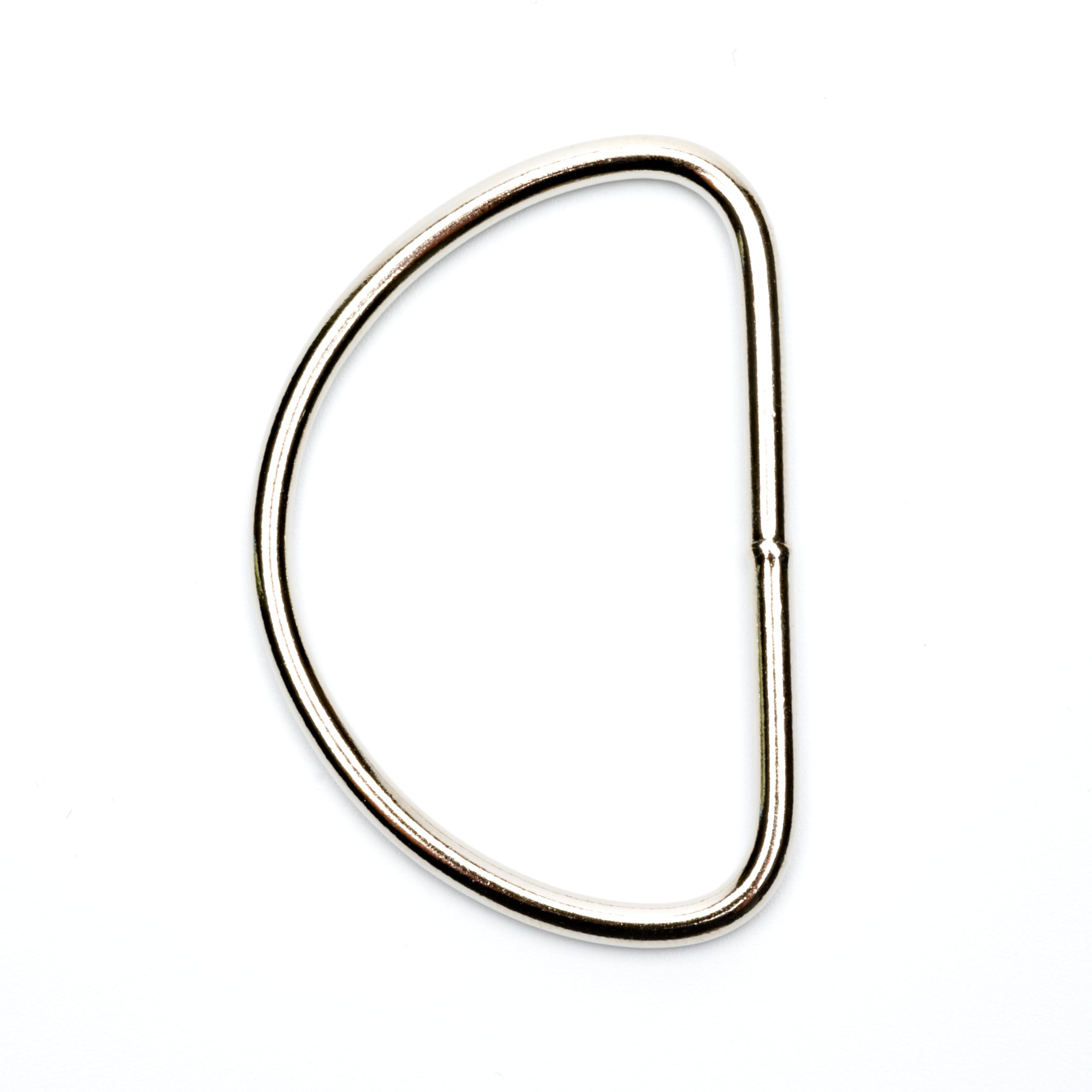 Country Brook Design - 2 Inch Nickel Plated Welded Lite D-Rings (Pack of 50)