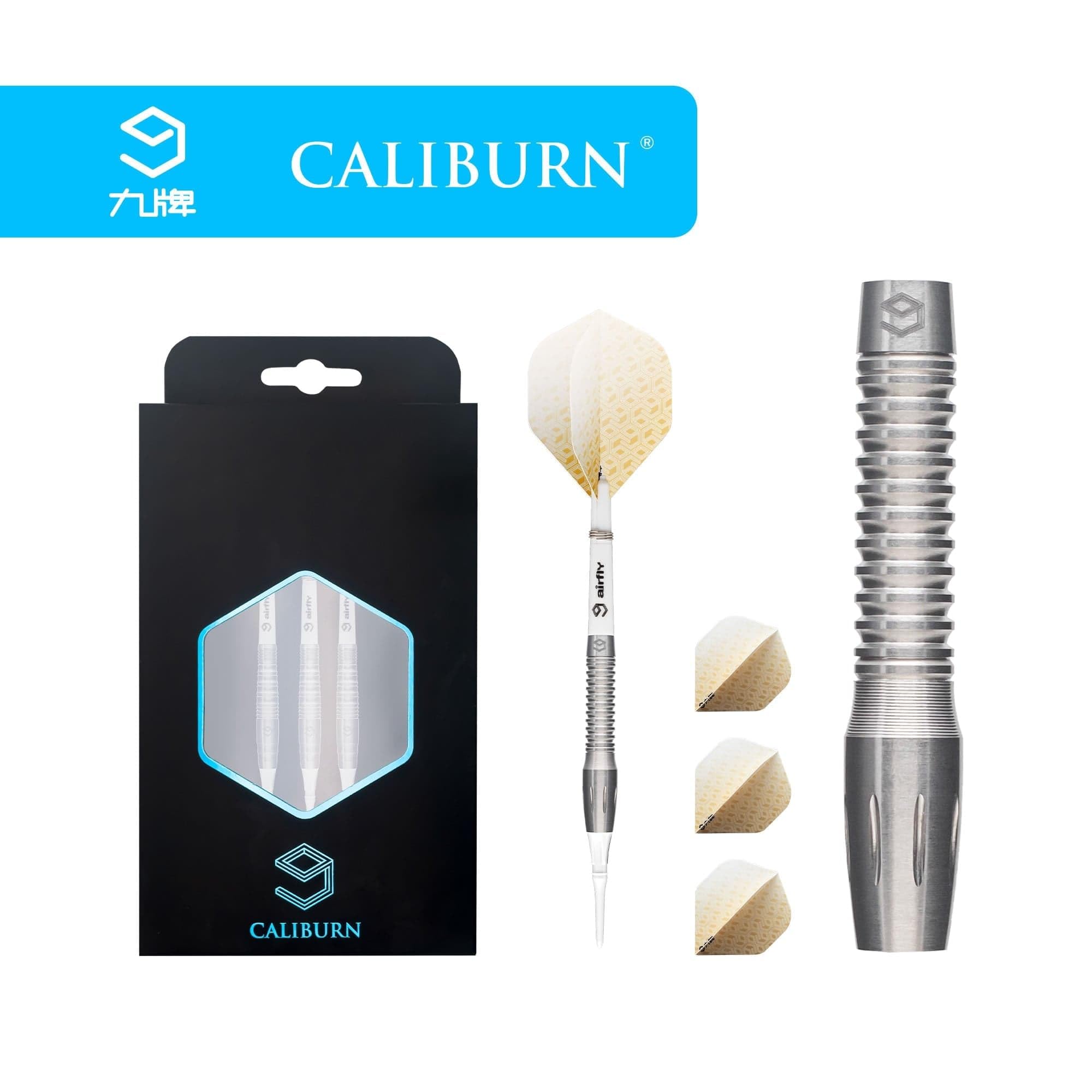 Caliburn Wolf Pack Darts | Soft Tip | 90% | W4 | Natur | 18g