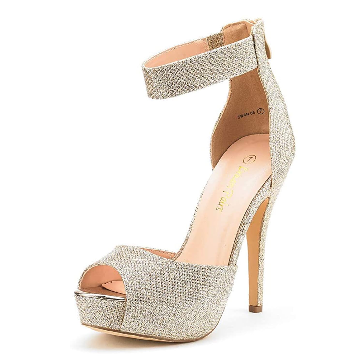 DREAM PAIRS Women's Swan-05 High Heel Platform Dress Pump Shoes