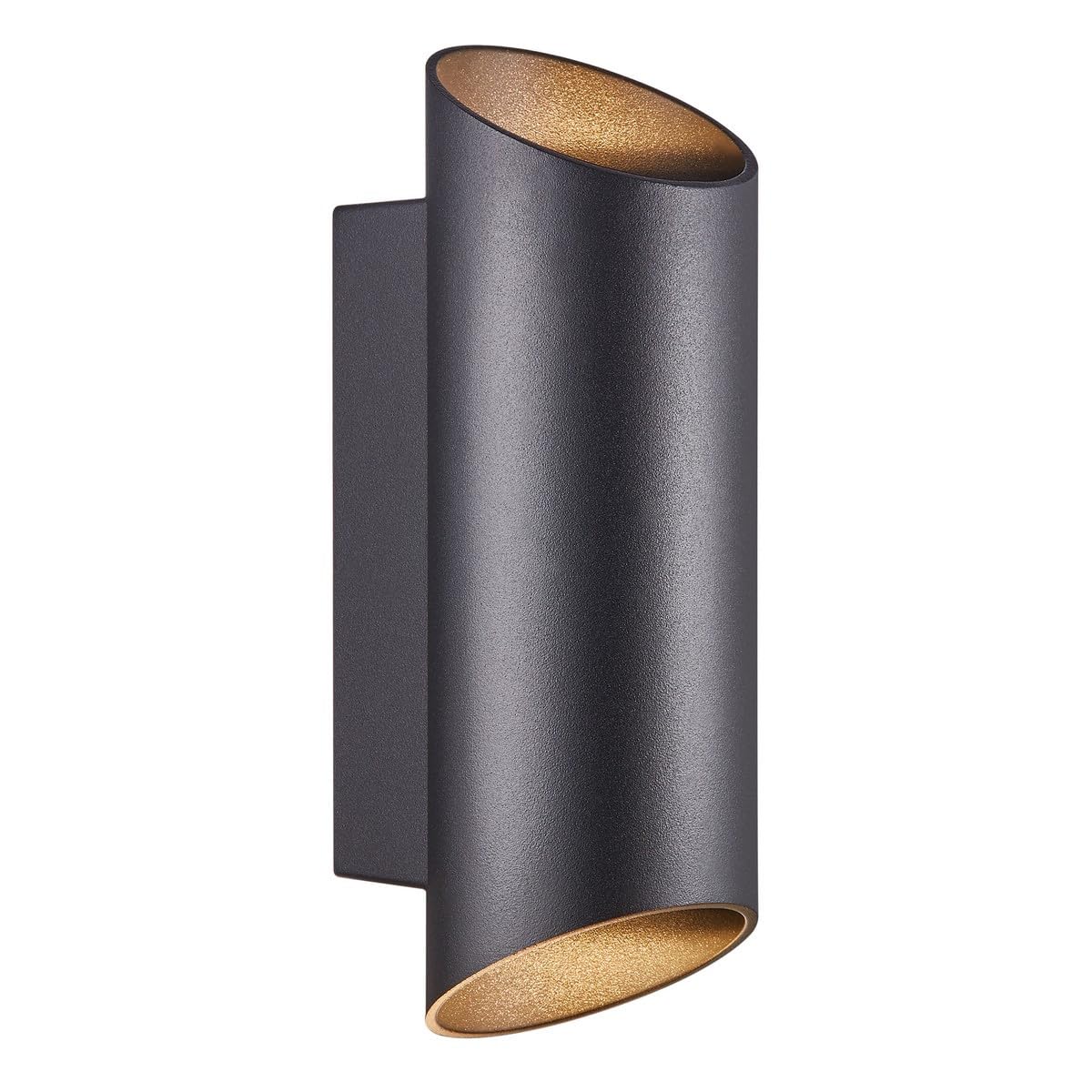 Nordlux Nico Outdoor Wall Light Black Aluminium GU10 Weatherproof - Garden, Patio, Entrance Mains Powered, IP54