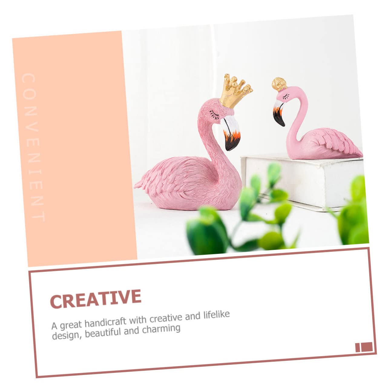 TOYANDONA 2 Pezzi Decorazioni Flamingo Simulato per Casa Creativi per Decorare Spazi Esterni e Fini e Leggeri Aggiungi Al