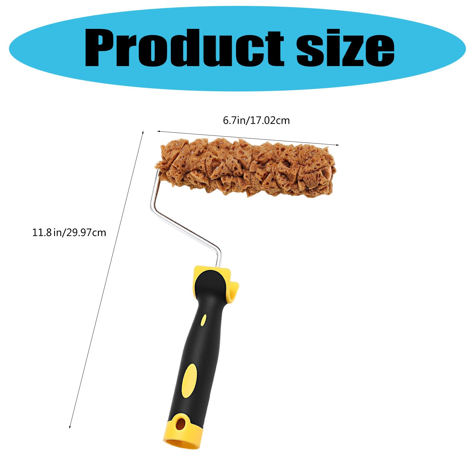 Set di 3 rulli multiuso con robusti rulli da 15,2 cm per applicazioni su pareti interne, uso quotidiano, strumento professionale per pittura
