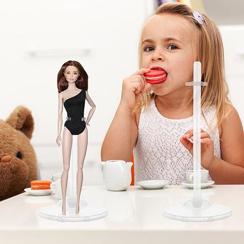Miniatura 4 de Garneck 15Pcs Doll Stands, Transparent Doll Stand Display Holders Mini Doll Support Stands Doll Accessories up 11 to 13 Inch Dolls