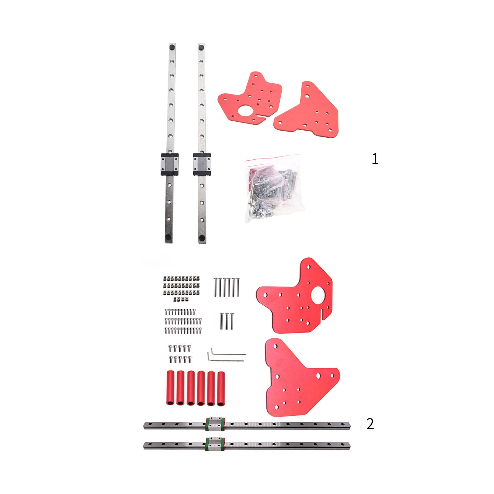 Drucker Z MGN12C Linear Guide Kit Mit Fixplattenmontage Klammer Für Ender-3 3S V2 CR10/10S/10 Linear Guide Kit